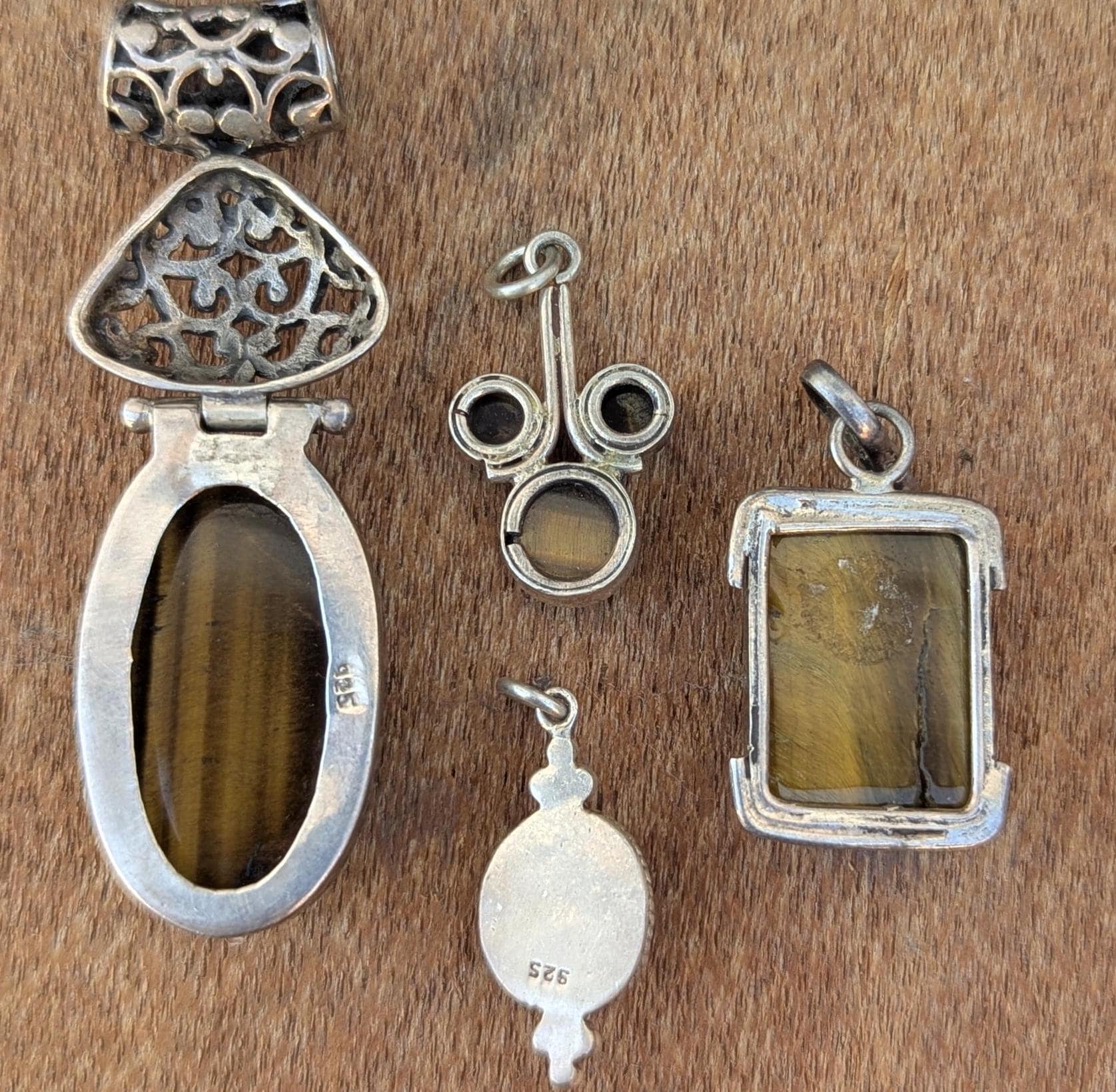 Sterling Silver Tiger's Eye Pendant Collection