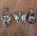 Yellow Sapphire Sterling Silver Pendant Collection: Butterfly, Statement, & More