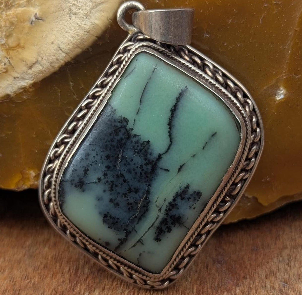 Vintage sterling silver and brass with unique gemstones collection (p7-067)