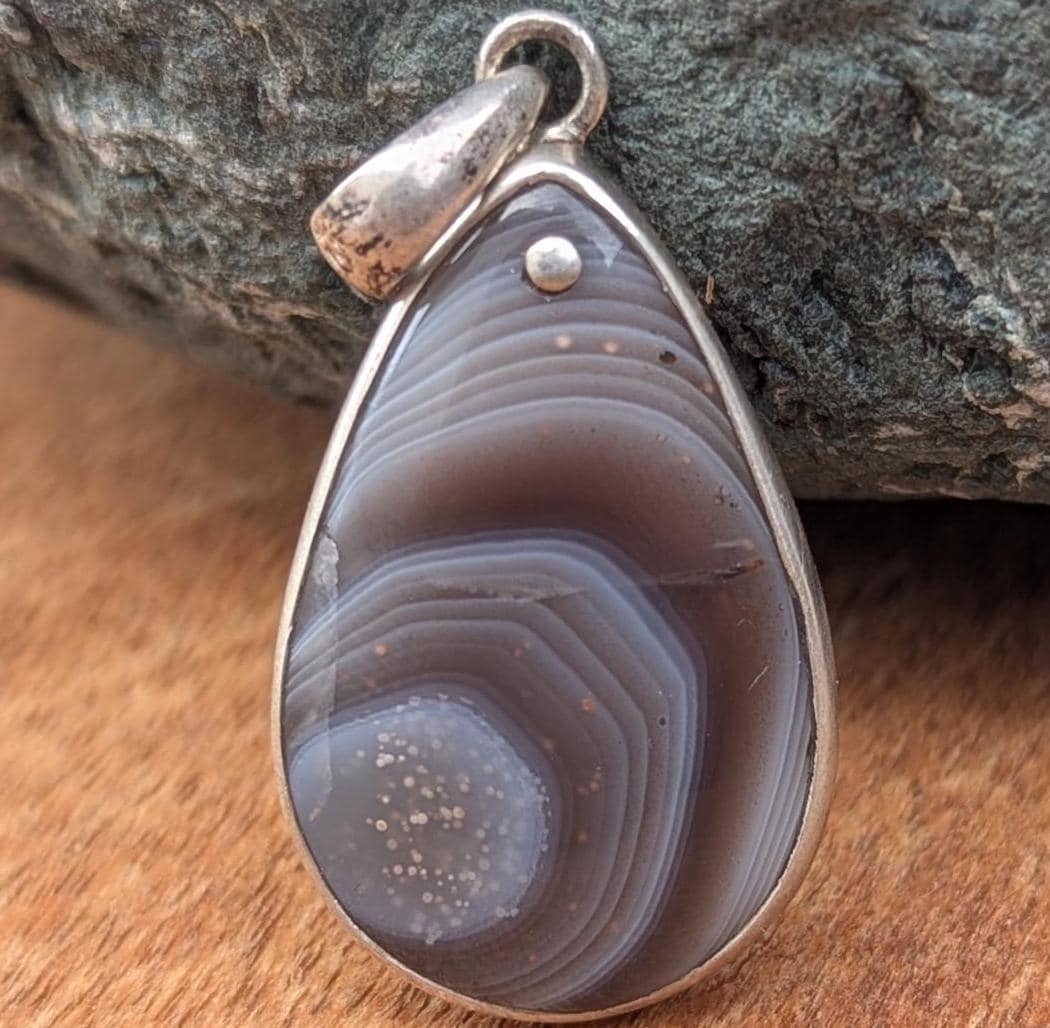Unique sterling silver with Agate gemstones collection (p7-068)