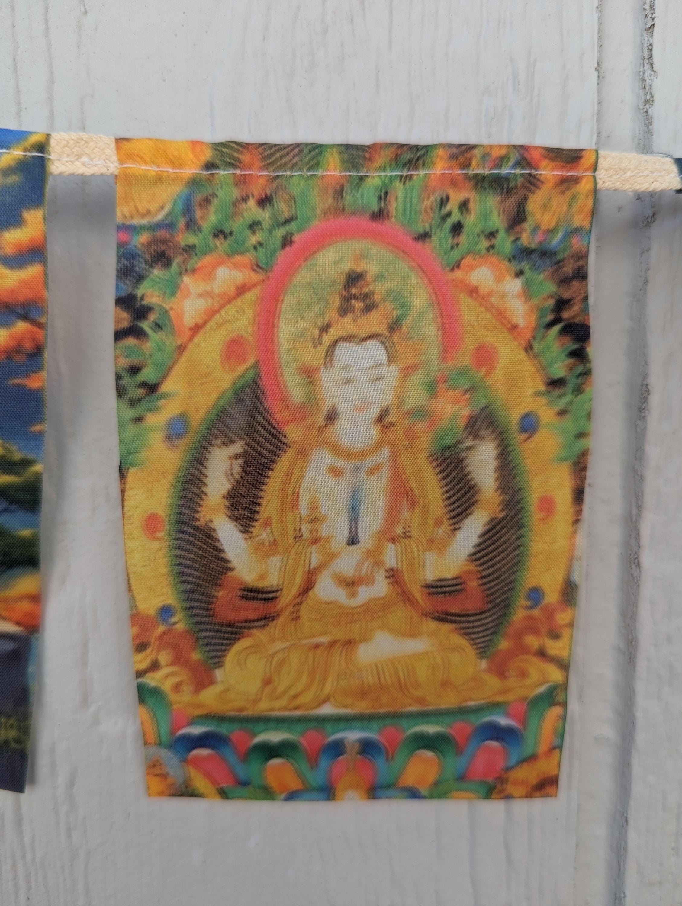 Mini Buddha Cloth Prayer Flags: Tibetan-Inspired Home Decor