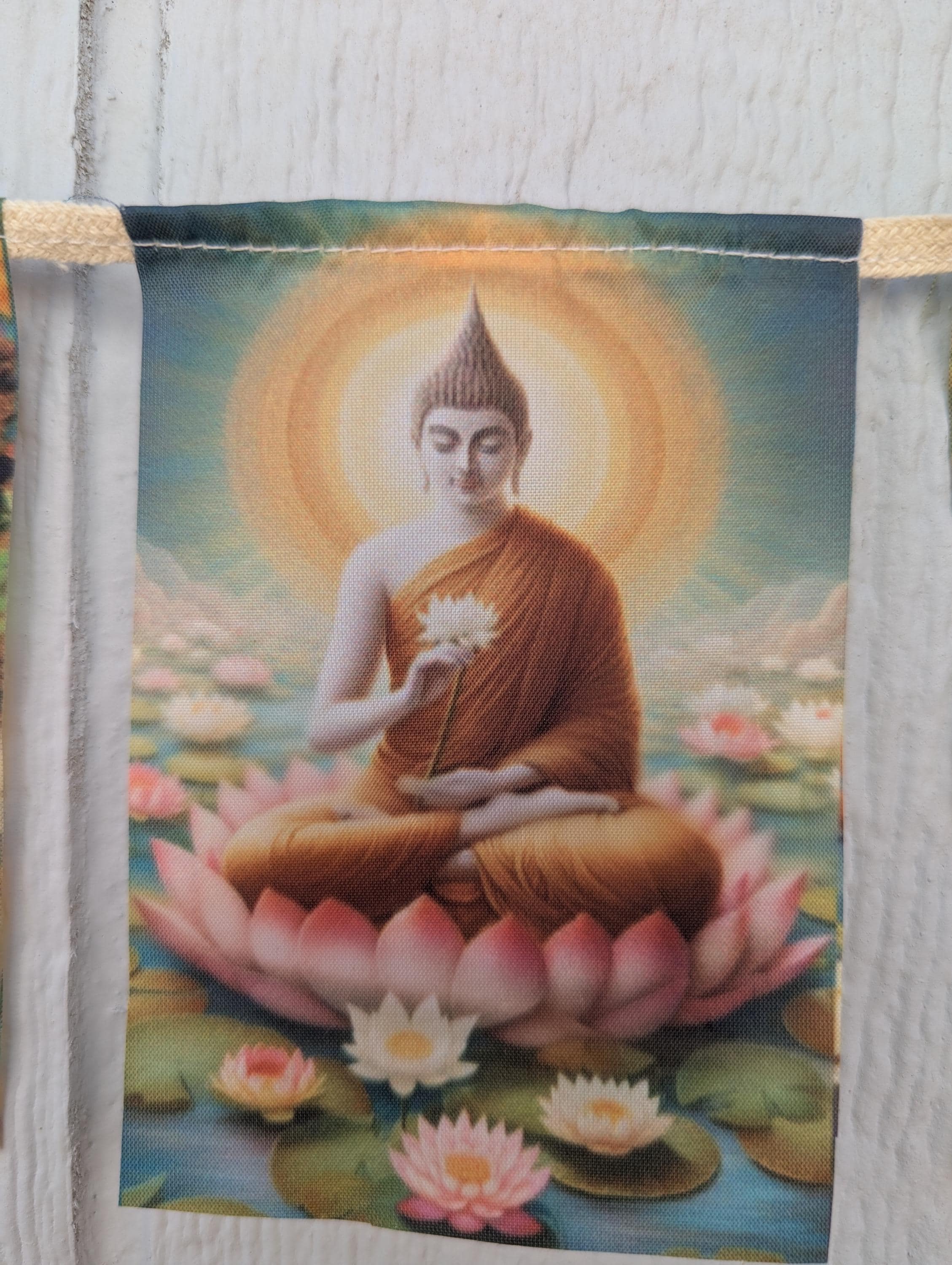 Mini Buddha Cloth Prayer Flags: Tibetan-Inspired Home Decor