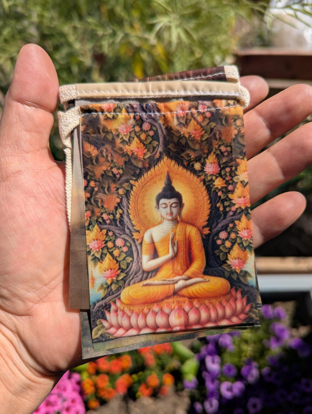 Mini Buddha Cloth Prayer Flags: Tibetan-Inspired Home Decor
