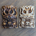 Hand-Carved Yak Bone Maha-Kala Button – Tibetan Buddhist Art