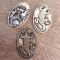 Hand-Carved Yak Bone Dragon/Lizard Amulet – Tibetan Tribal Jewelry