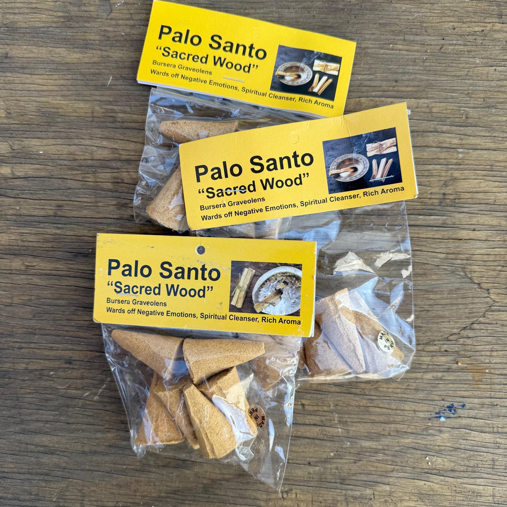 Palo Santo Incense Cones: Sacred Wood, Spiritual Cleanser (6 Cones)
