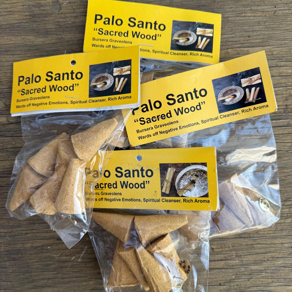Palo Santo Incense Cones: Sacred Wood, Spiritual Cleanser (6 Cones)