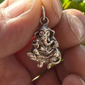 Sterling Silver Ganesha Pendant: Hindu God Shiva's Son ( P5 )