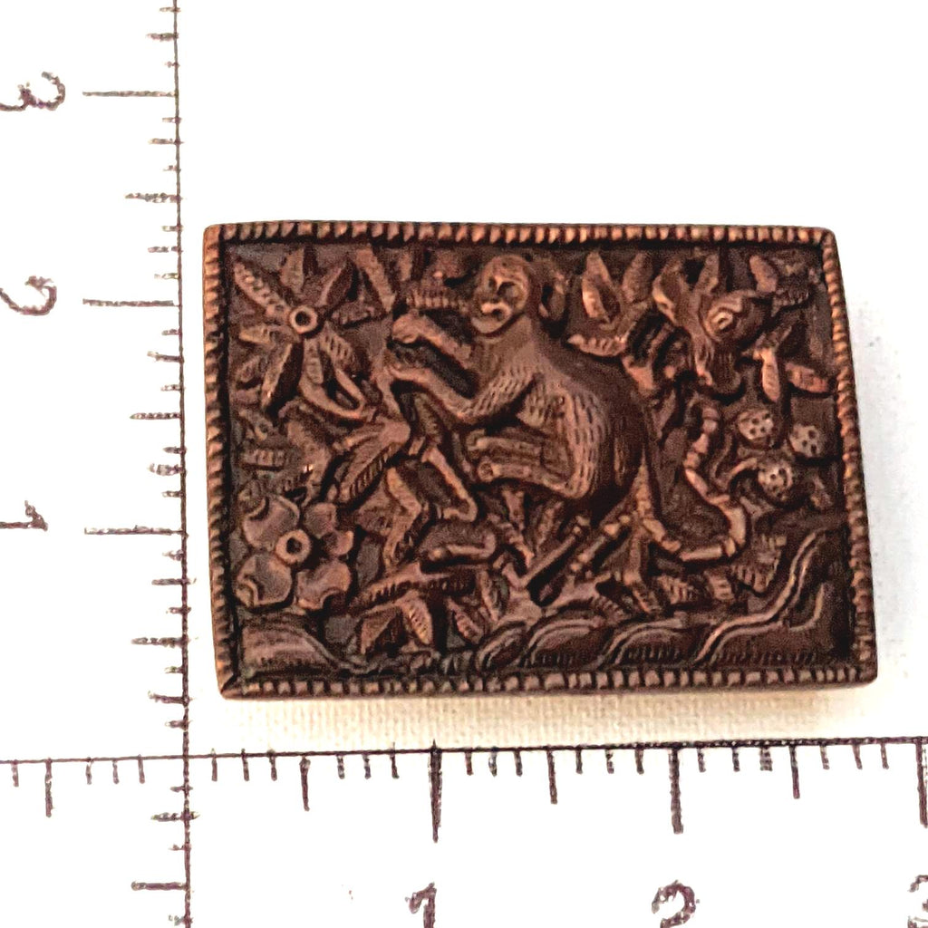 Exotic Tibetan monkey copper Belt Buckle