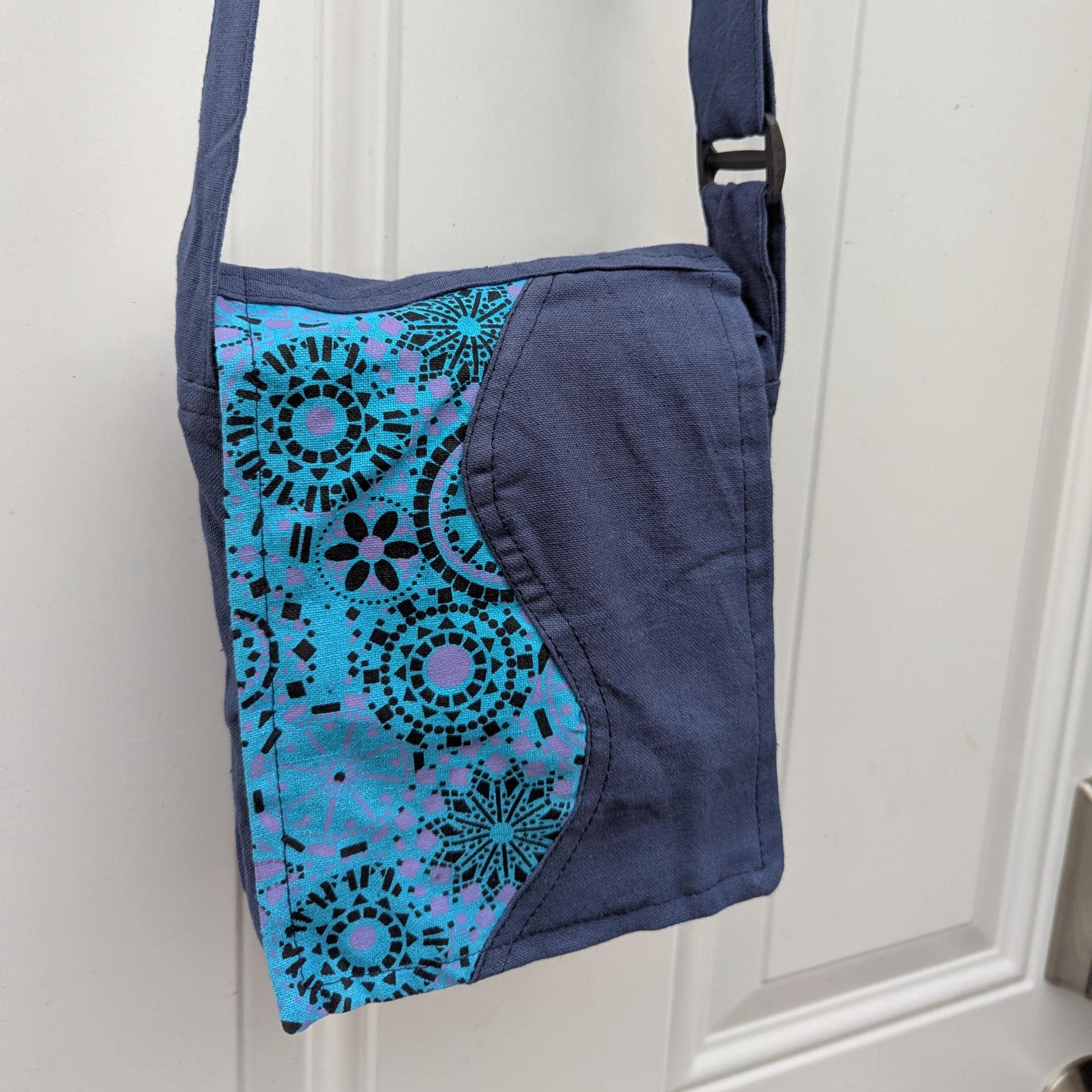 Cotton Cell Phone Crossbody Bag: Vibrant Lightweight Sling Bag