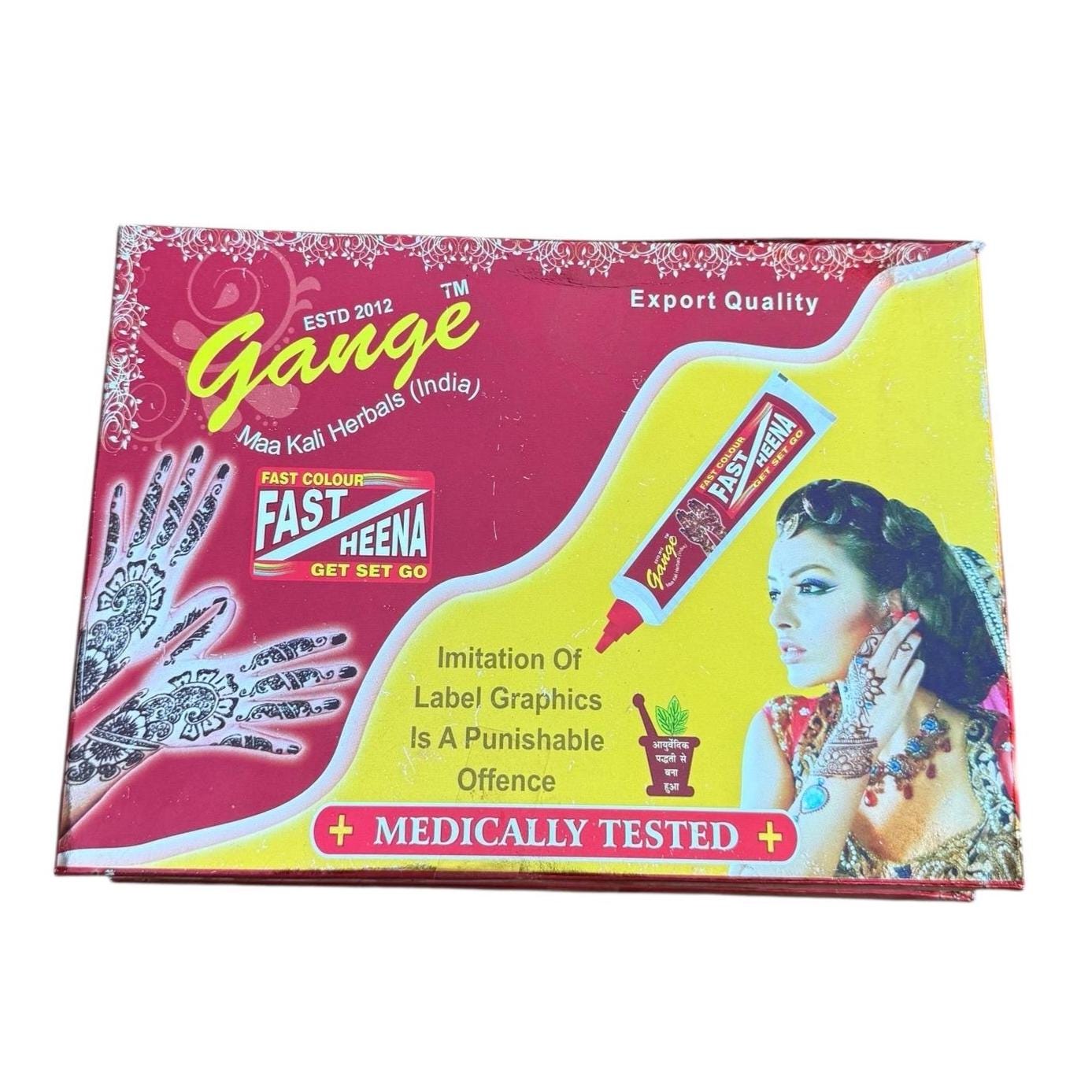 Instant Henna Cones: Fast Application, USDA Certified Organic Paste