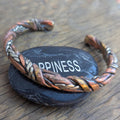 Himalayan Braided Vintage Cuff Bracelet Collection—Handcrafted Copper & Brass ethnic Jewelry (cb-122)