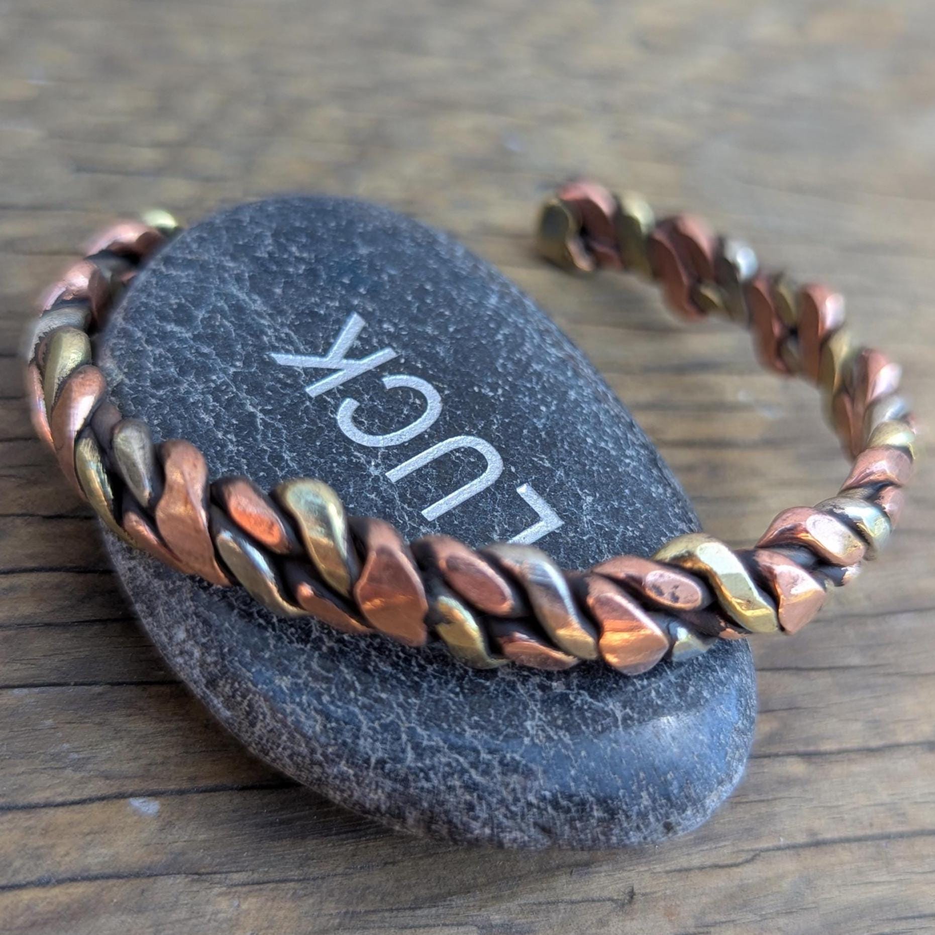 Himalayan Braided Vintage Cuff Bracelet Collection—Handcrafted Copper & Brass ethnic Jewelry (cb-122)