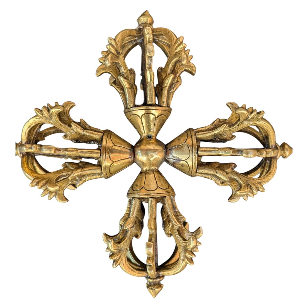 Double Dorjee Vajra, a Tibetan ritual art, is a Buddhist object used for meditation The thunderbolt (BBR3)