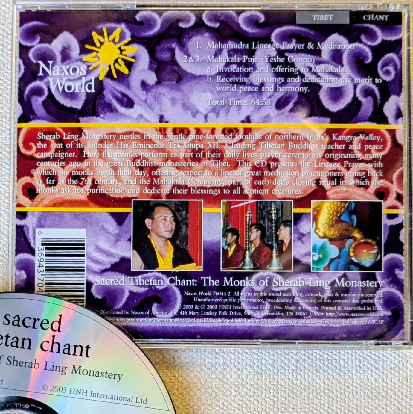 Sacred Tibetan Chant CD: Himalayan Monk Meditation Music, Sacred Dance