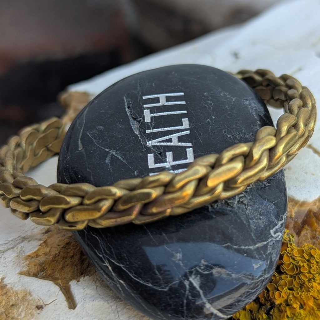 Handmade Braided Copper or Brass Cuff Bracelet – Ethnic Himalayan Jewelry (7.5 inches) CB-139