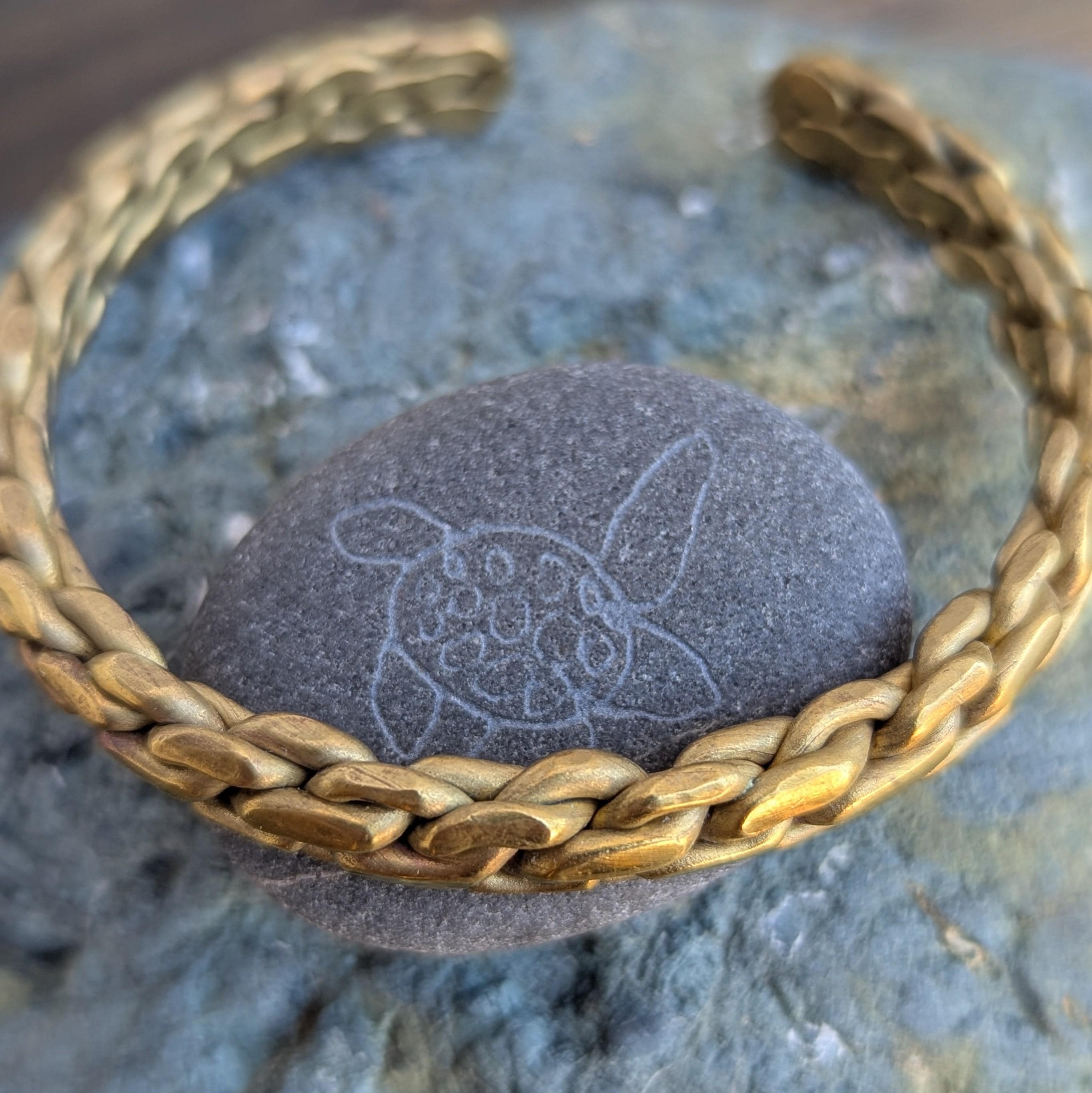 Handmade Braided Copper or Brass Cuff Bracelet – Ethnic Himalayan Jewelry (7.5 inches) CB-139