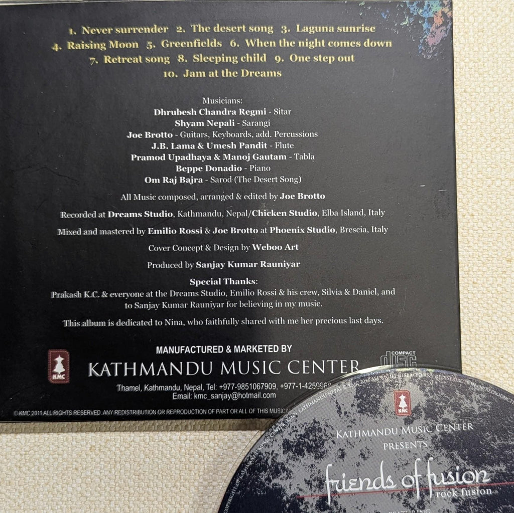 Friends of Fusion Rock Music CD: Nepali Fusion Songs, Meditation, Yoga