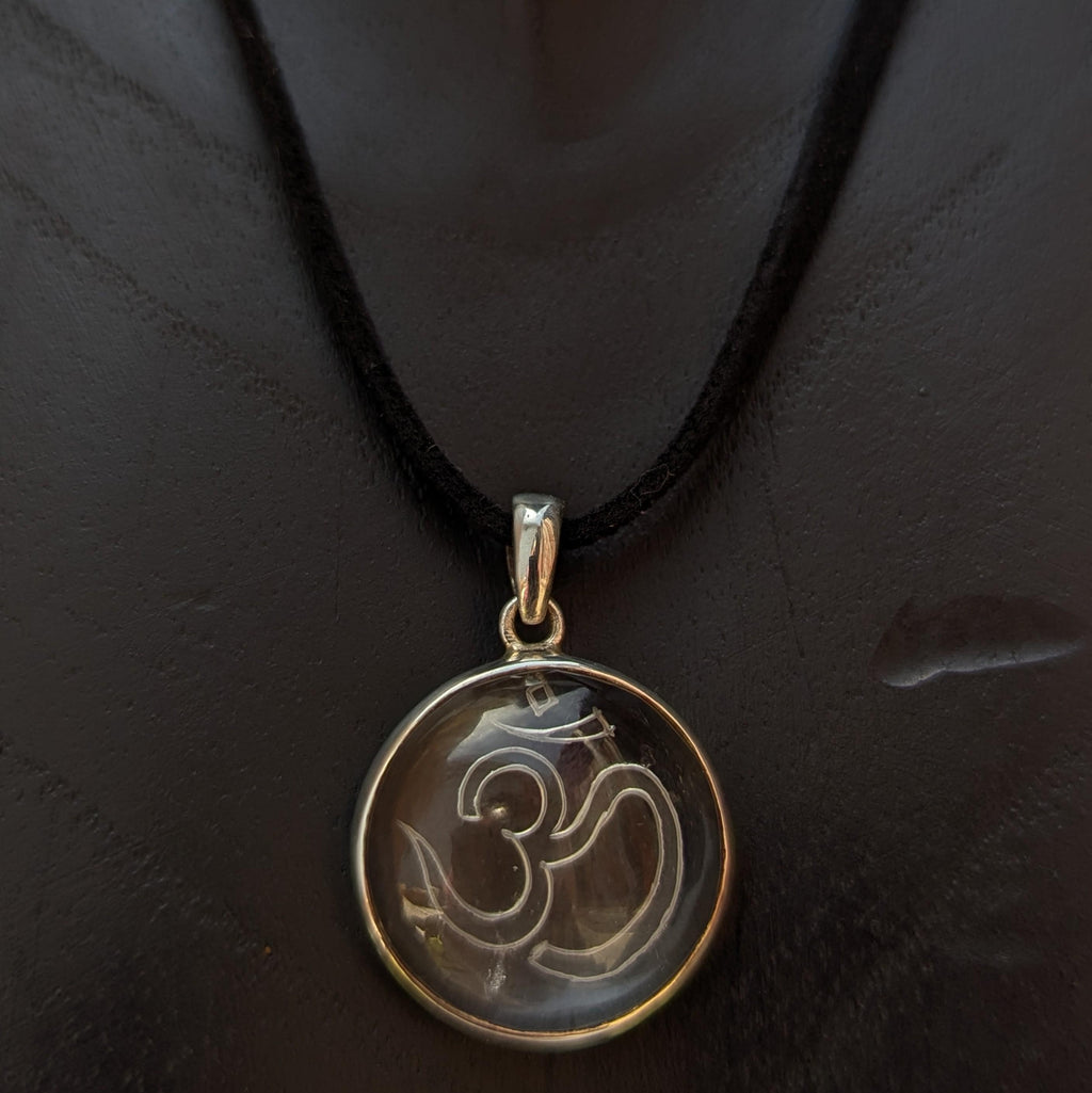 Himalayan Quartz Pendant: Sterling Silver, High-Altitude Clarity, Hand-Crafted Quartz Jewelry (P7-67A)